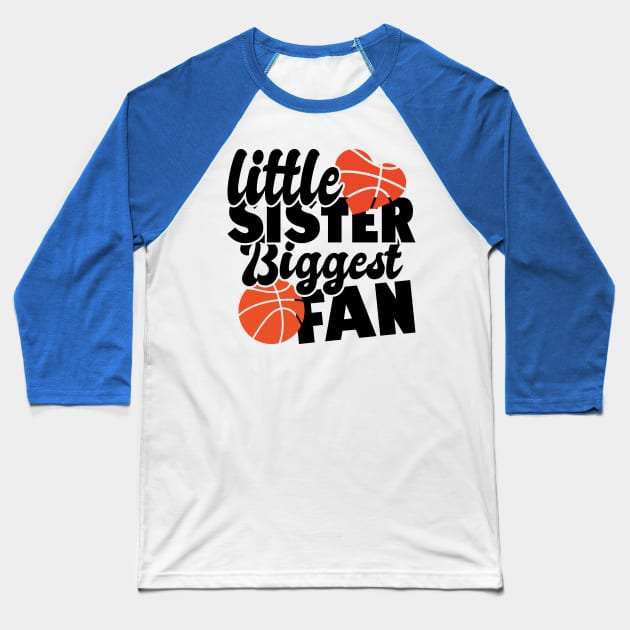 little sister biggest fan - basketball lover Baseball T-Shirt by artdise